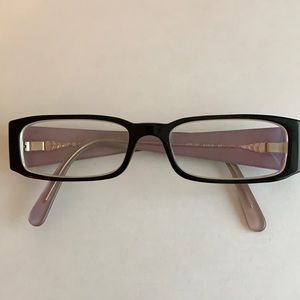 Purple rhinestone eyeglasses